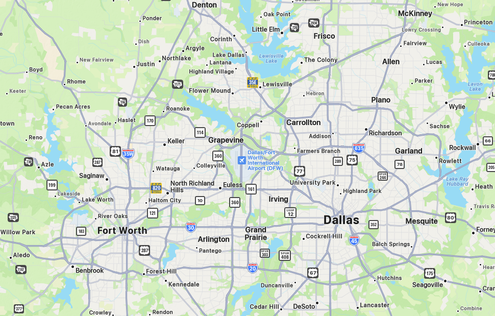 Serving the North Texas metroplex – Dallas & Fort Worth and surrounding cities