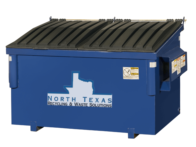 front loaded waste or recycling container