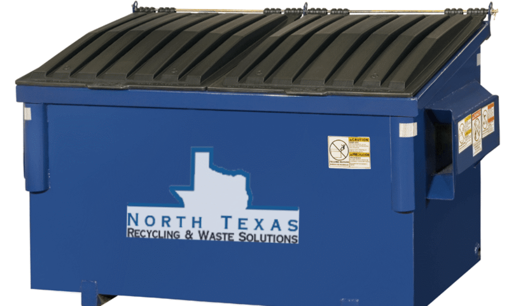 recycling container with a lid